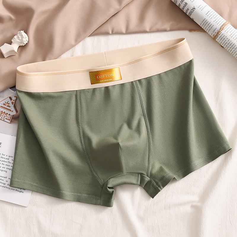 Men's Pure Cotton Loose Fit Breathable Boxer Briefs - Plus Size, Teen Friendly Four-Corner Shorts