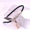 Gold Rhinestone Butterfly Korean Headband & Hairpin Set - Non-Slip Metal Hair Accessories