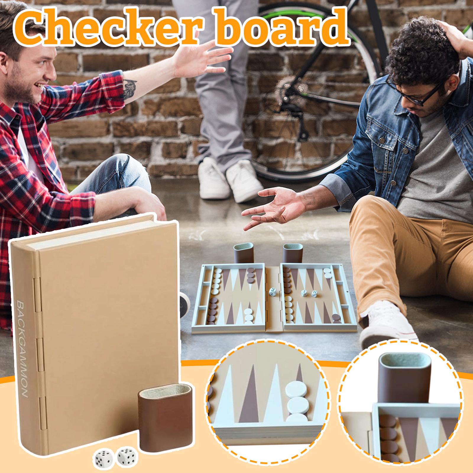 Board Game Set, Book-shaped Design, Portable Travel Game, Decorative Storage Box one size