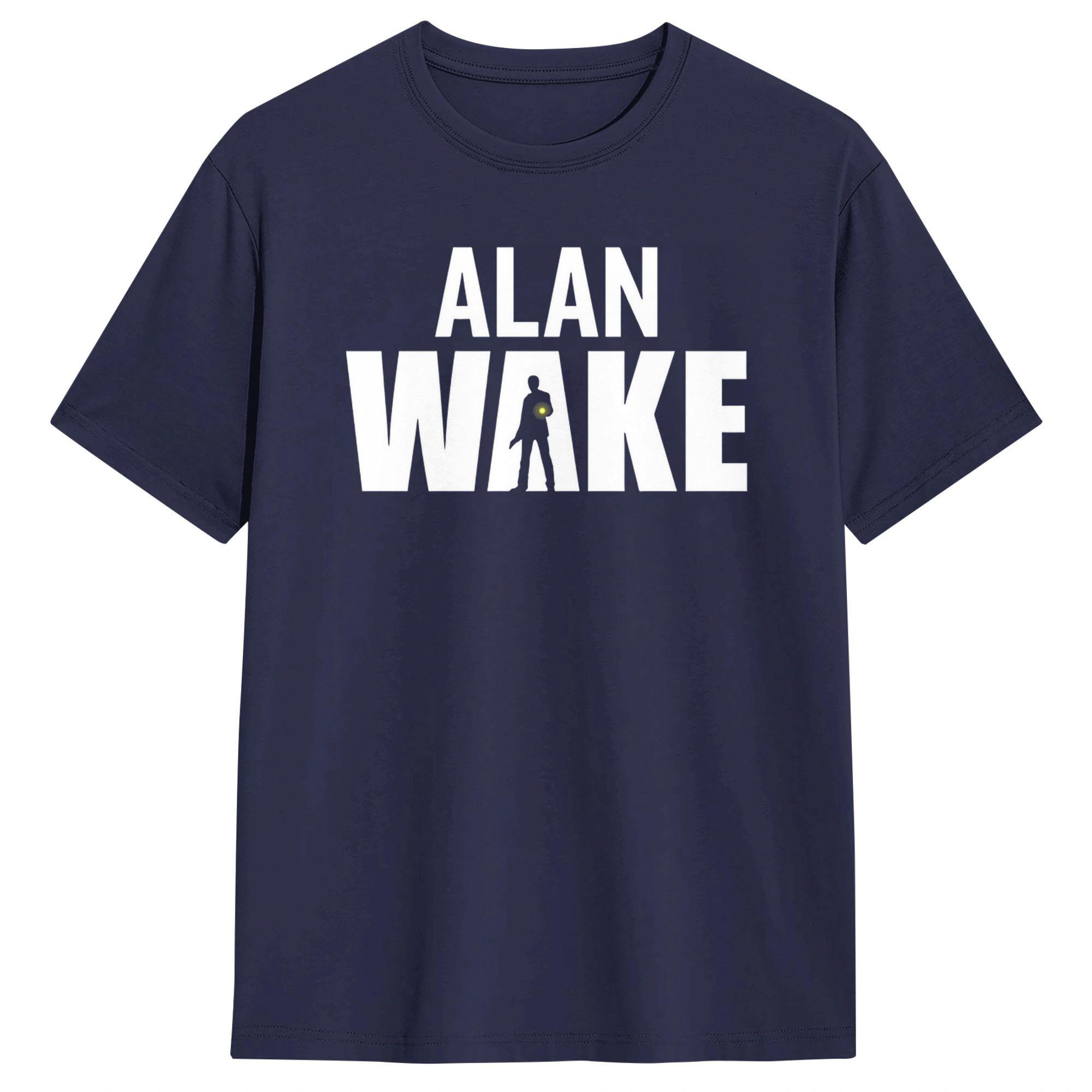 

Alan Wake logo TShirt Summer Cotton T Shirts For Mens Print Tshirt Short Sleeve Y2K Fun Clothes 4XL