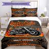 Motociclette Harley-Davidson Personalizza il tuo nome Set Biancheria da Letto Copripiumino Traspirante con Federe Decorazione per la Casa Regalo di Compleanno