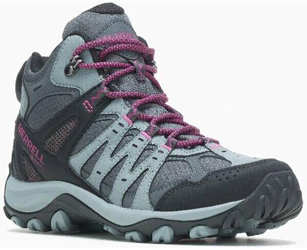 Men's Trekking Shoes Merrell Accentor 3 Gore-Tex Mid Boots Monument/fuchsia