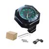 Waterproof Shock Resistant Tool Free Mounting Motorcycle Dashboard Accessory Clock Accurate Time Display Metal Build