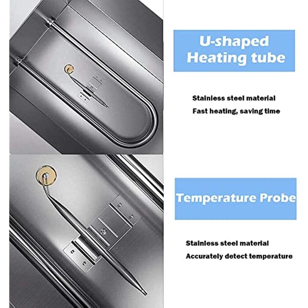 Máquina de Temperar Chocolate 600W Panela de Derretimento Aquecedor Elétrico Automático de Chocolate 2 Tanques Aço Inoxidável Aquecedor de Líquidos