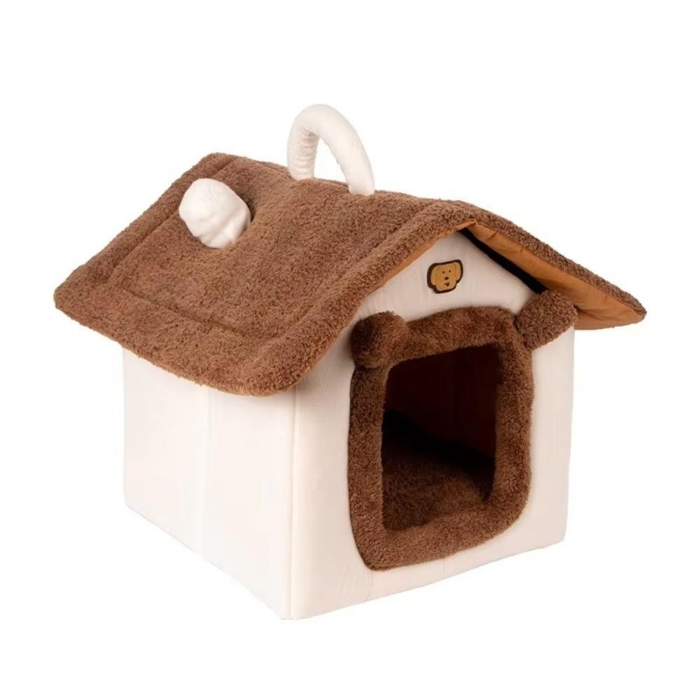 Thickened Pet Warm House Detachable Pet Bed Comfortable Cat And Dog House  Puppy