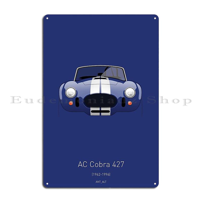 Shelby Cobra Daytona Coupe Vintage Metal Plaque Wall Mural Poster Customize Party Tin Sign Poster