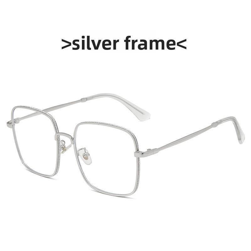 Fashion Square Glasses Frame With Blue Light Blocking For Stylish Office Wear
