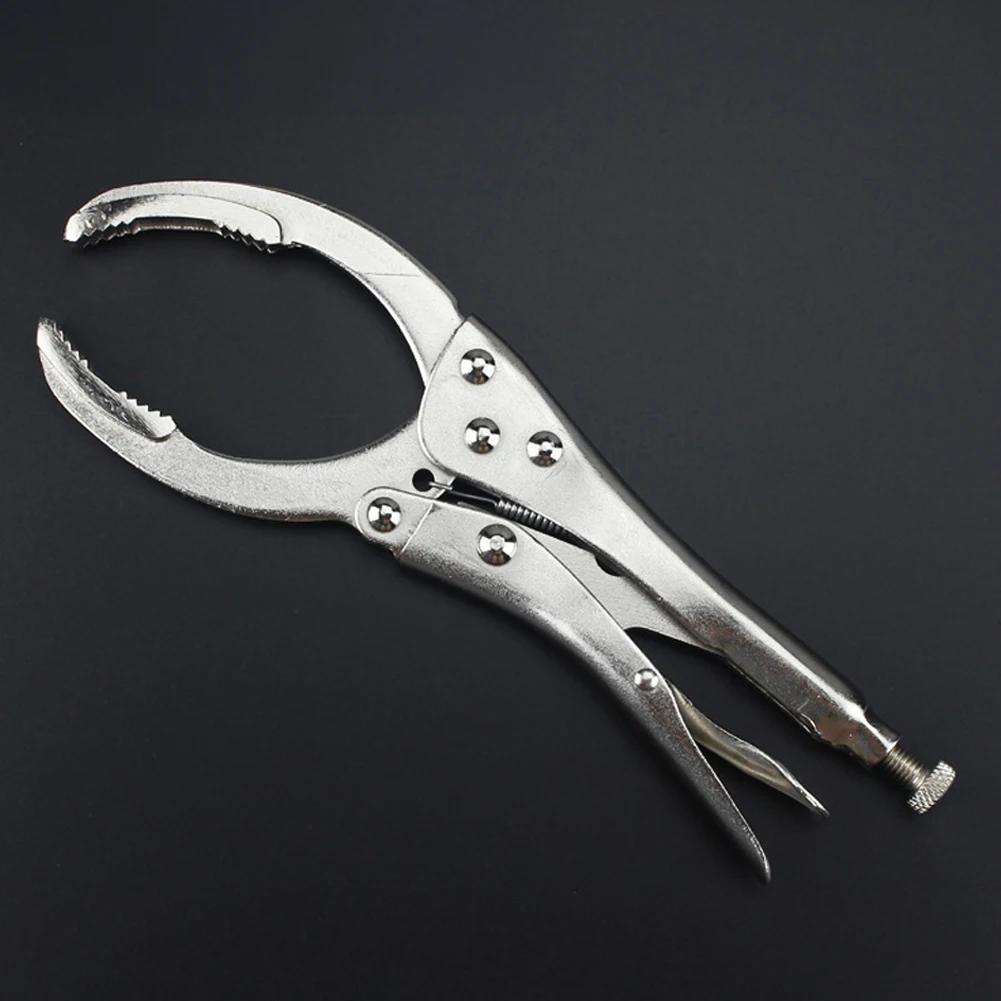 50mm-110mm Automotive Oil Filter Extractor Locking Pliers Carbon Steel Adjustable Oil Filter Wrench Manual Wrench Removal Tools