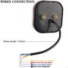 28GC Waterproof Square LED License Light Universal Commercial Trucks Trailers Vehicle