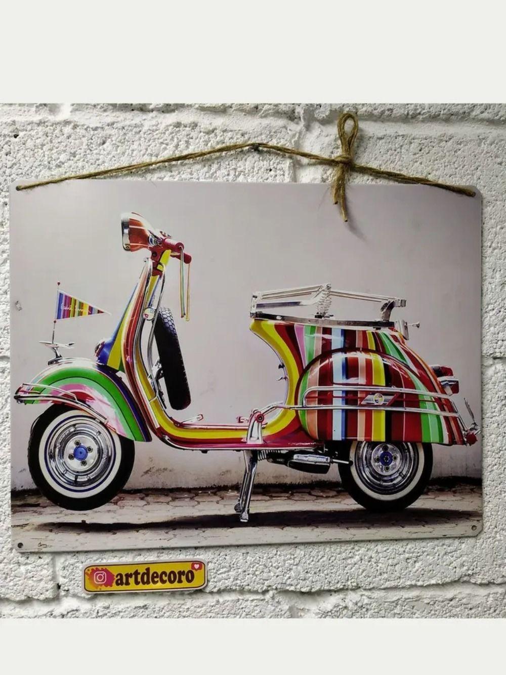 

Vintage Motorcycle Metal Tin Sign Wall Art Retro Bike Poster