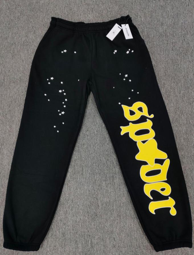 Young Thug Style Spider Web Hoodie Set