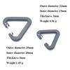 High Quality Triangle Carabiner Plastic 15/20mm Outdoor Snap Clip Tool Accessories Outdoor Tool