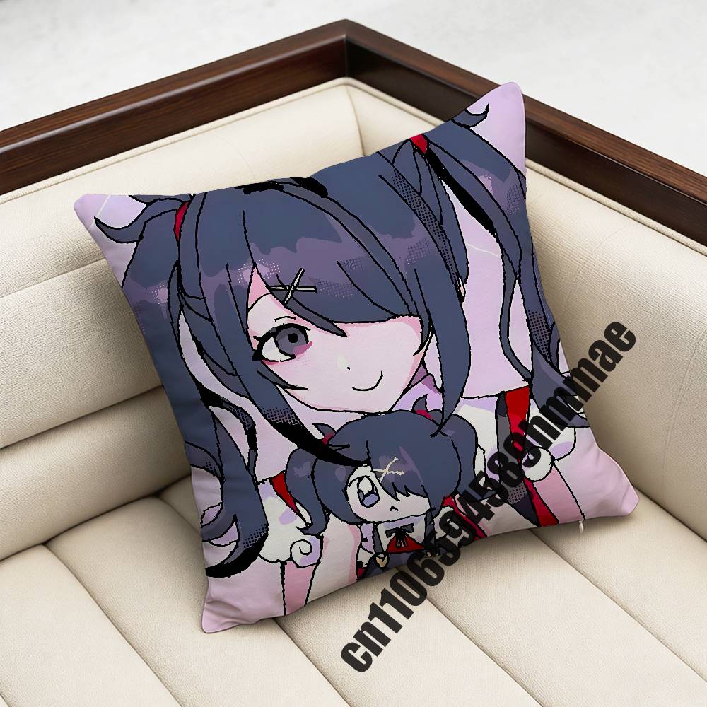 needy streamer overload KAngel Amechan Throw Pillow Case Sham For 30x30cm 45x45cm 50x50cm Square Office Cushion Cover