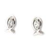 Les Trésors De Lily [G1950] - White 'Câlin' Silver Earrings