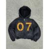 Felpa stampata personalizzata tendenza americana giacca Harajuku stile gotico unisex maglione stampato 3D