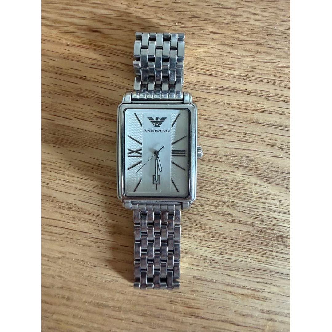Used EMPORIO ARMANI AR-0137 Square Quartz Watch
