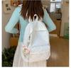 Schoolbag Cute Girl Junior High School Schoolbag Mori Niche High-value Backpack Fresh Ins Printing Light and Sweet Wind Backpack