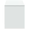 White TV Stand with LED Lighting 140 X 34 X 40 Cm Particleboard
