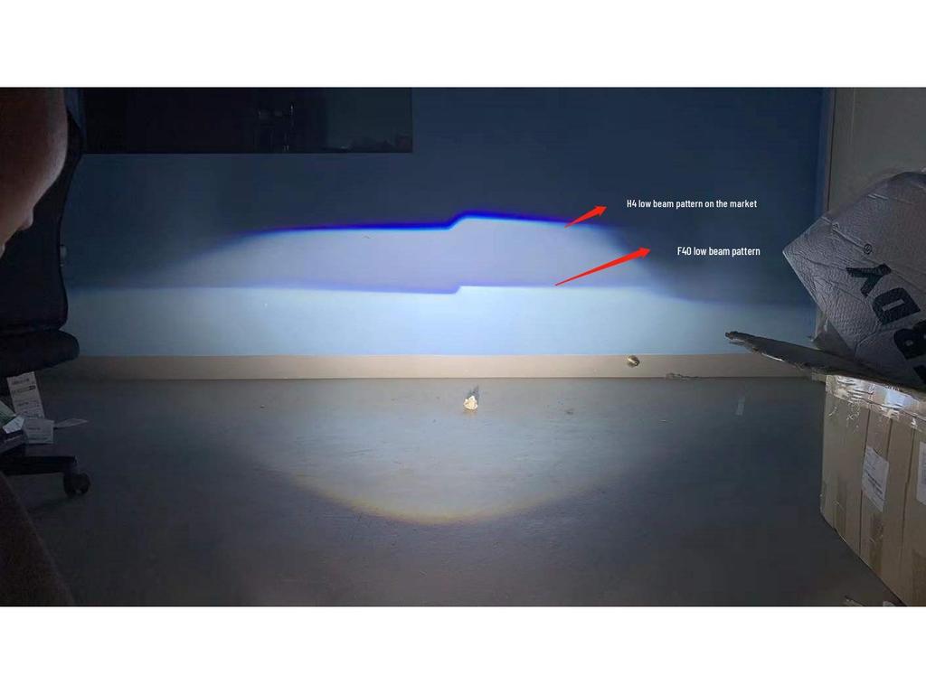 High-Power F40 H4 All-in-One Lens: High/Low Beam for Car & Motorcycle Modifications