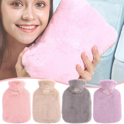 Large PVC Rubber Hot Water Bottle Bag Warm Relaxing Heat Cold Ease