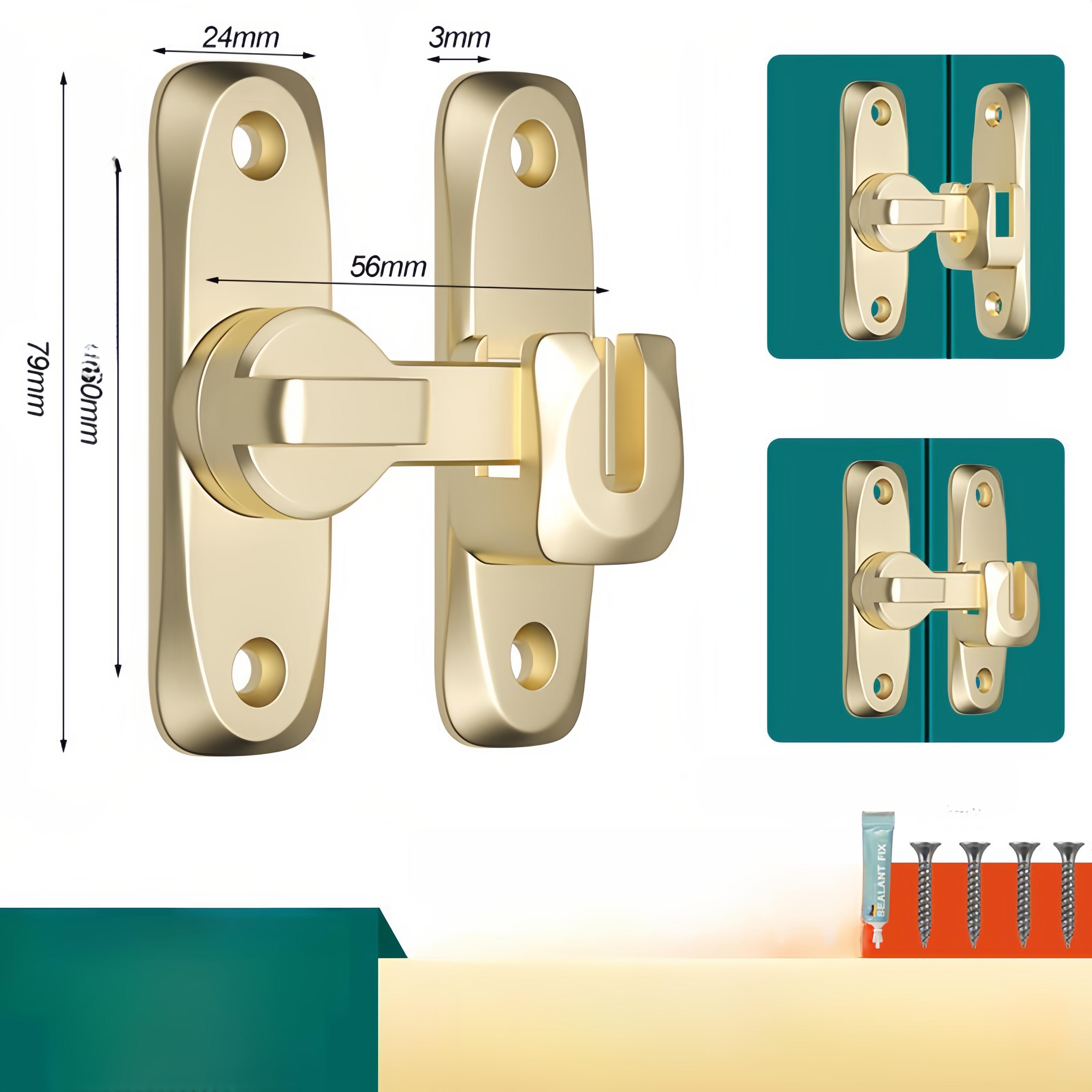 

Дверные болты из нержавеющей стали с матовой отделкой, защелка для дверного замка, поворотная защелка на 90-180 градусов из нержавеющей стали