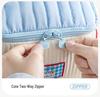 Color Block Soft Makeup Travel Bag - Large Capacity Portable Handbag