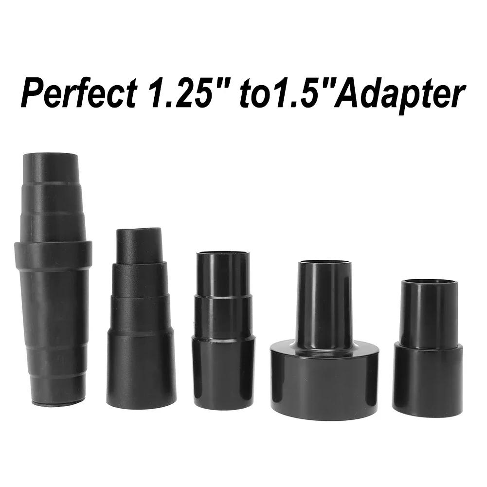 Vacuum Hose Adapter Kit for Improving Attachment Compatibility Adapts Inner Diameters from 1 1/4 To 1 3/8 Inches; 5pcs Kit