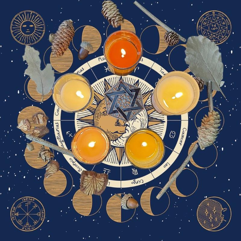 Multifunktionale Tarot-Kartentischabdeckung Altardekorationen Tarot-Tischdecke Pendel Divinationen Altartischdecke