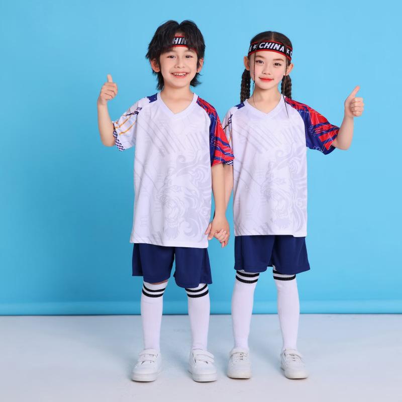 Children'S Football Uniform Game Uniform Summer Sports Short Sleeve Suit Boys Students Light Board Jerseys