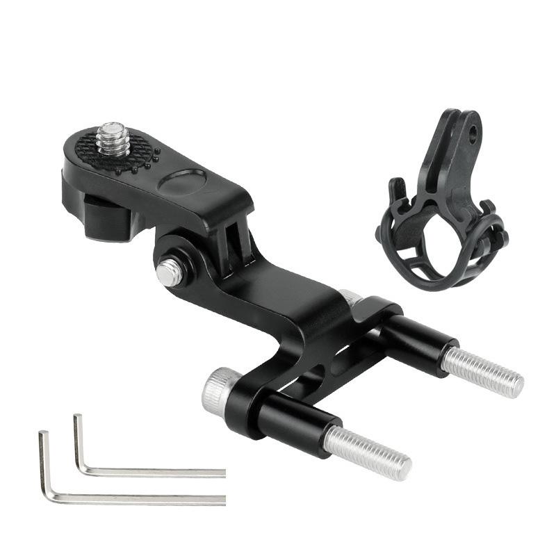 Aluminium-Alloy Bicycle Flashlight Holder Bicycle Headlight Mount Adapter Camera Front Light Bracket Road Bike Part