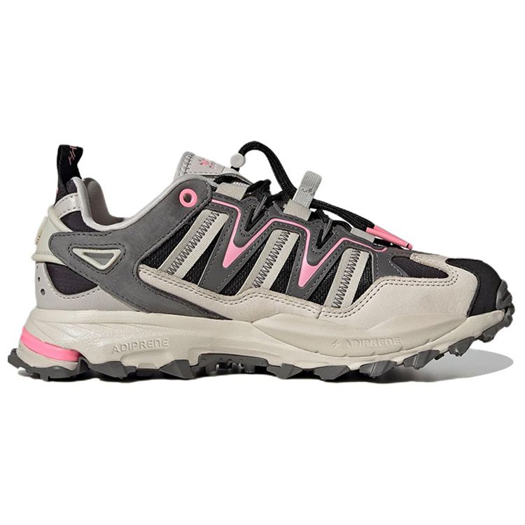 Adidas Originals Hyperturf Protiskluzové Odolné Lehké Nízké Venkovní Funkční Boty Dámské Boty Šedá Růžová GW7129