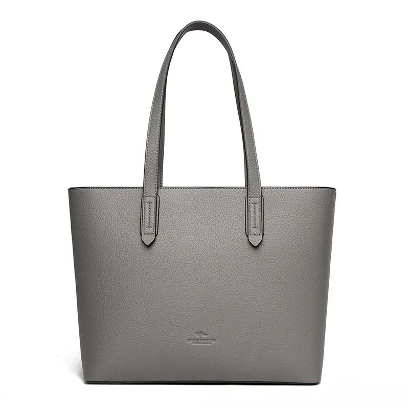 Genuine High Quality Large Capacity Shoulder Bag Female Tote Bag New Luxury Designer Handbag For Fashion Women Brand Shopper Bag
