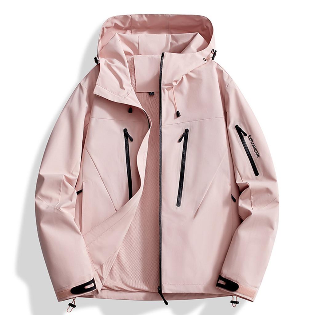 Ladies' Loose Comfortable Fashionable Outdoor Windproof And Waterproof Jacket With Characters(EXPLORATION)Jacket