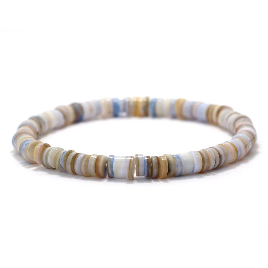 Handmade Beaded Natural Stone Colorful Shell Bracelet Women Men String Of Beads Gift for Friends Couple Jewelry Accessories Gift