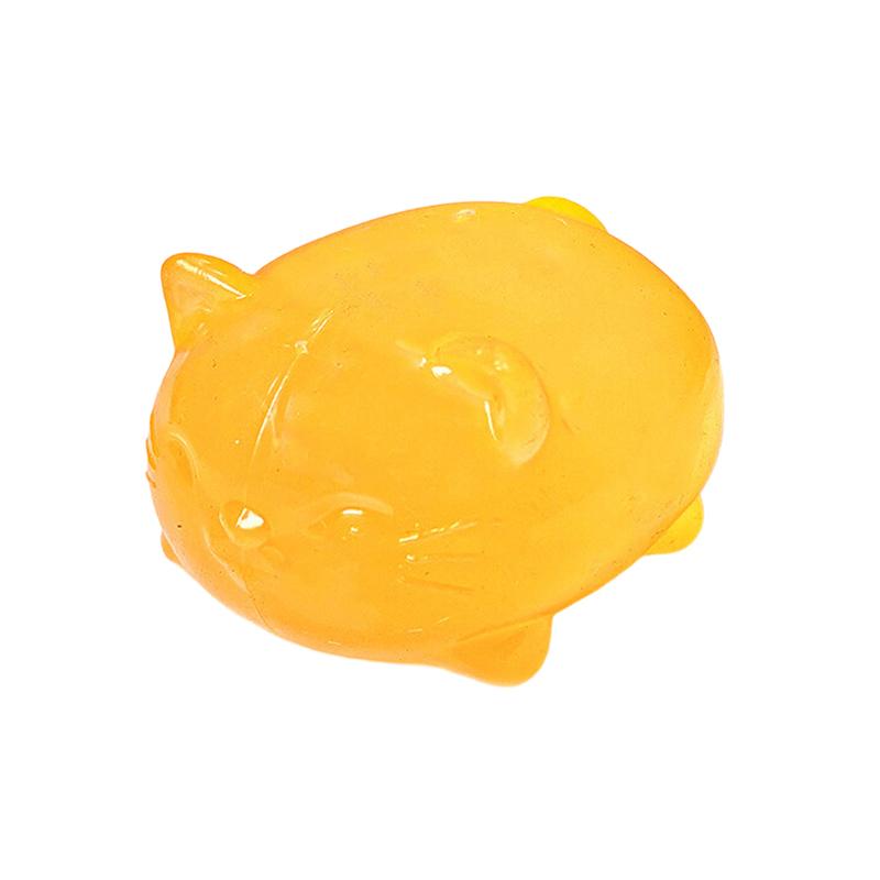 1 pièce Mignon Chaton Maltose Pincer Drôle Rebond Lent Outil de Soulagement du Stress Anti-adhésif Inodore Non-Toxique Adultes Enfants Pincer Cadeaux