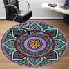 1pc Mandala Pattern Office Round Area Rug, Under Office Chairs Bedroom Living Room Home Decor, Room Deco