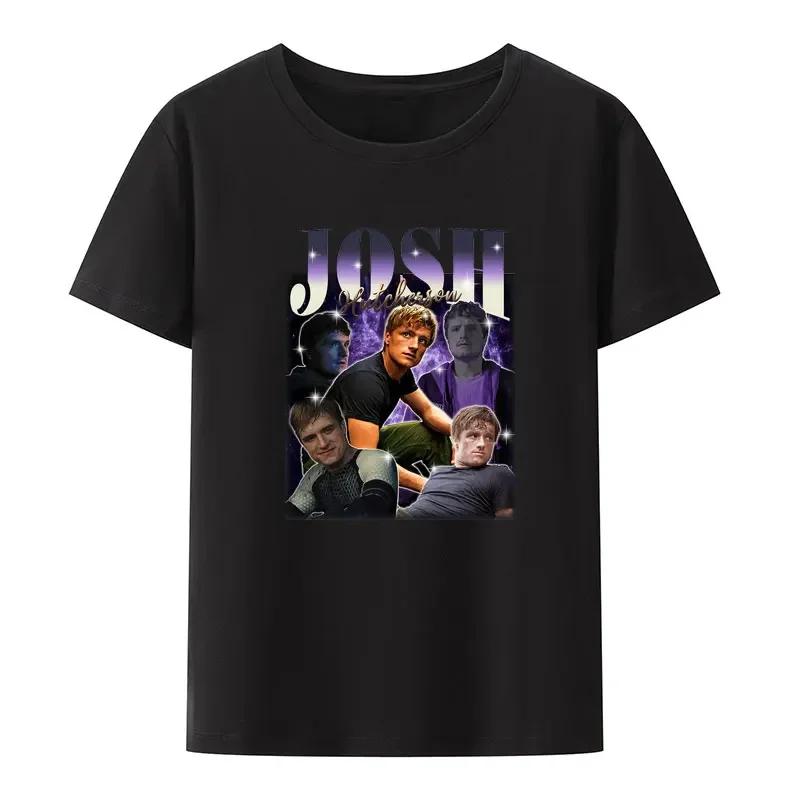 I Love Josh Hutcherson Essential Print T-Shirt Movie TV Actor Leisure Y2k Streetwear Comfortable Loose Breathable Camisetas M