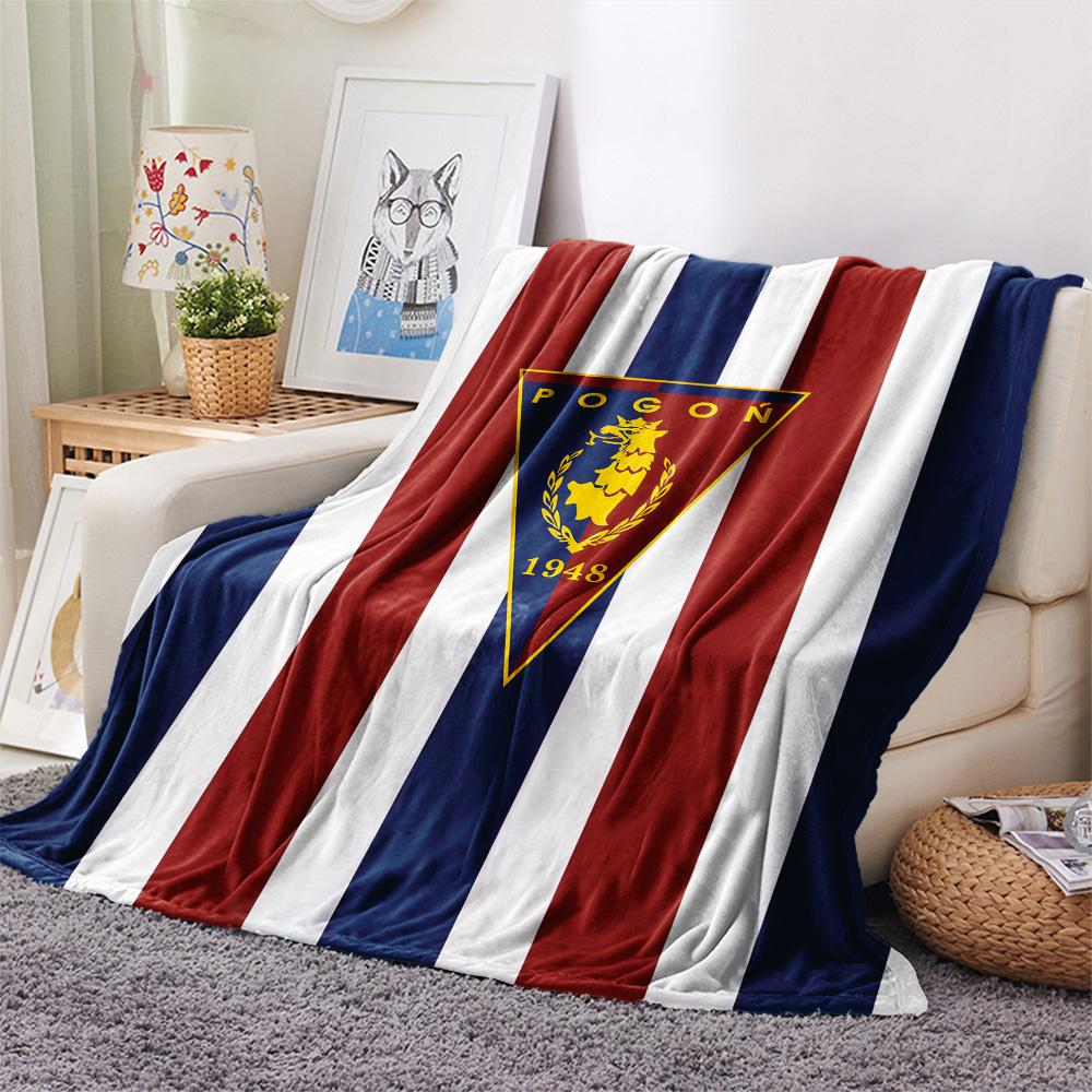 1Pc Pogoń Szczecin Print Flannel Blanket High Quality Warm Comfortable Cover for All Seasons Perfect for Gifts Home Decor