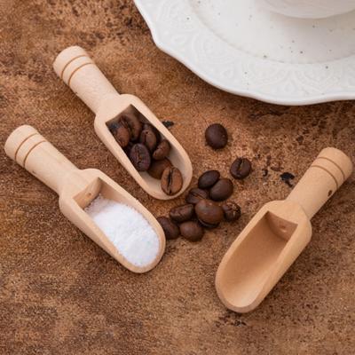 Cucchiaio per Sali da Bagno in Legno Paletta in Legno di Faggio Naturale Manico Ergonomico Multifunzionale