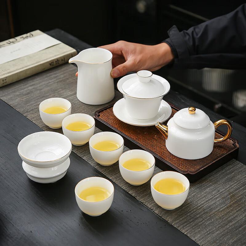 

Mutton-Fat Jade White Porcelain Kung Fu Tea Set