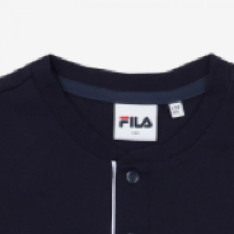 [fila Kids] Henley Neck FuncTional T shirT  Fk2rsf2202x Did  q0zFk2rsf2202xDid