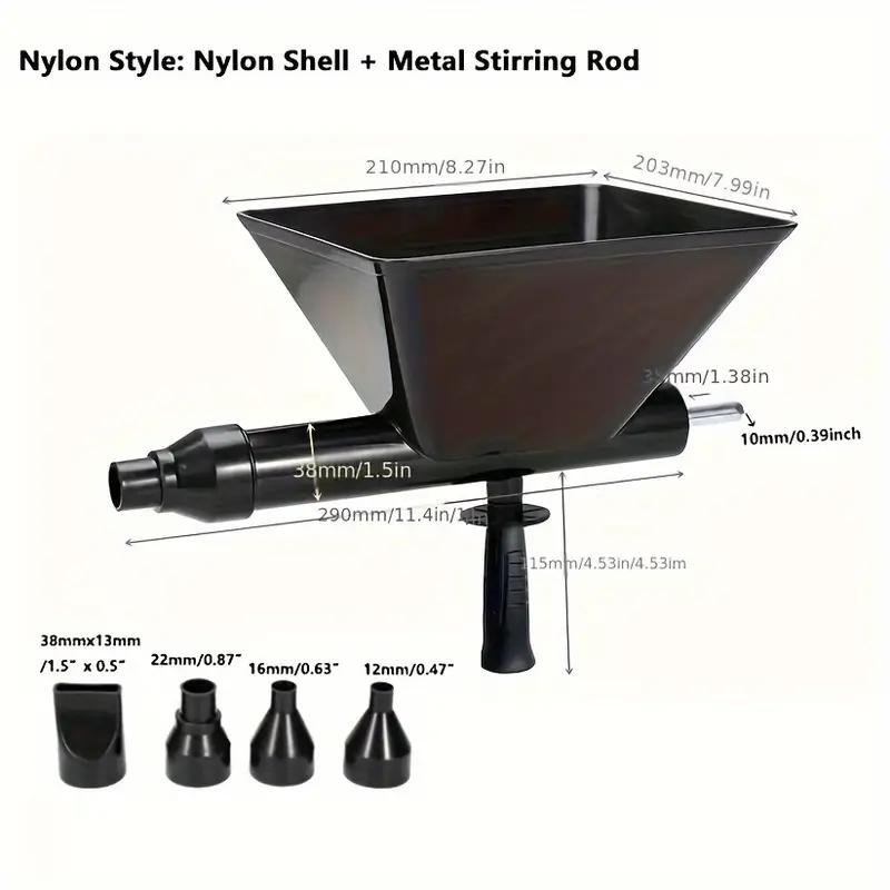 Mortar Grout Applicator Machine 4-Nozzle Portable Cement Gun for Doors Windows Masonry Floor Caulking