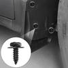 Black Car Bumper Fender Fastener Clip Hex Head Self Tapping Screws Universal Auto Fender Splash Seal Guards Rivet Clip Screws
