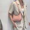 Womens fashion solid color portable single shoulder underarm bag crossbody bag high-end daily casual fashionable handbag
