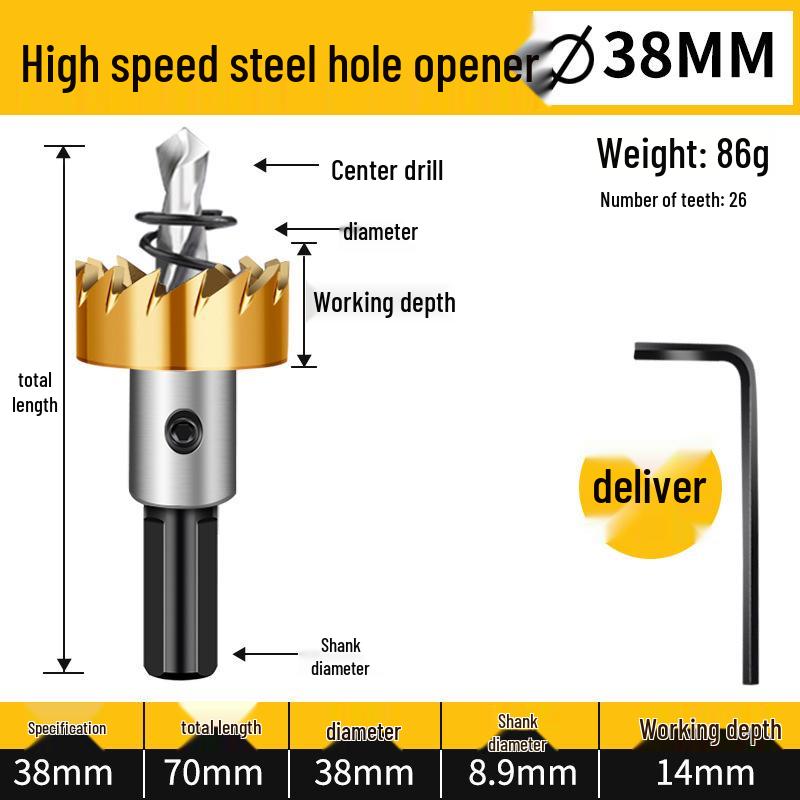 Hochgeschwindigkeits-Lochsäge aus Edelstahl & Metall-Aufbohrbohrer