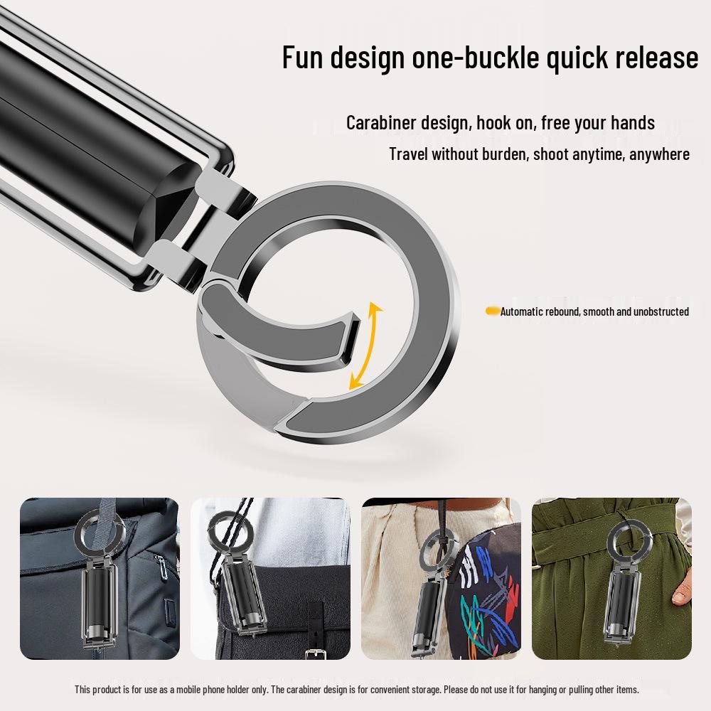 Compact Foldable Magnetic Phone Holder for Streaming and Stand Use