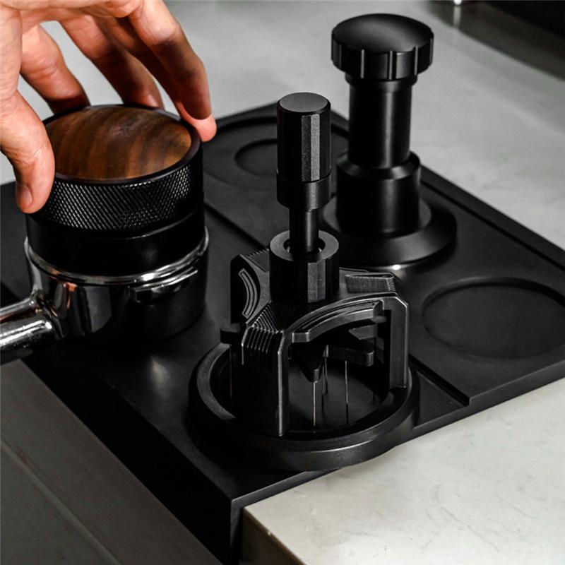 

Инструмент WDT B69A Перемешиватель-распределитель для кофе эспрессо Регулируемая глубина Инструмент для перемешивания эспрессо Вращающаяся игла для кофейного порошка 58 мм