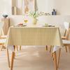 Vattentät Oljebeständig PVC-duk Bordskydd Dekorativ Matsalsbordsöverdrag för Hemmet Lättskött Tvättbar Bordsmatta