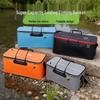Foldable EVA Fishing Bucket with Shoulder Strap and Thickened Design for Live Fish and Equipment Storage