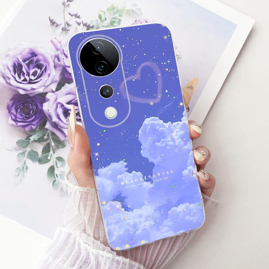 For Vivo V40 V2348 Case V40 Pro V2347 Cover Luxury Dragon Cartoon Soft Silicone Phone Case For Vivo S19 Pro T3 Ultra Funda Coque